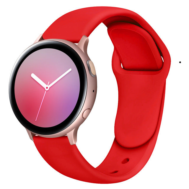 Convient pour Galaxy Active 2 boucle vers l'envers bracelet en silicone 20 22mm Sports intérieur boucle Str