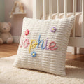 Couvercle de coussin brodé personnalisé