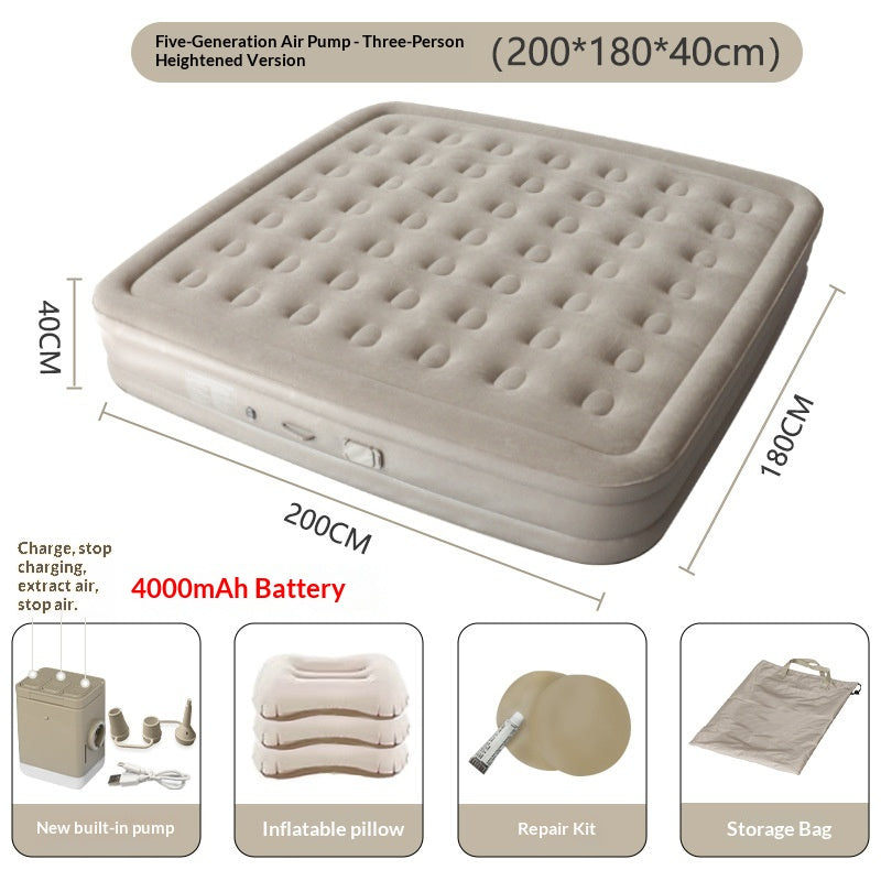 Matelas gonflable extérieur portable