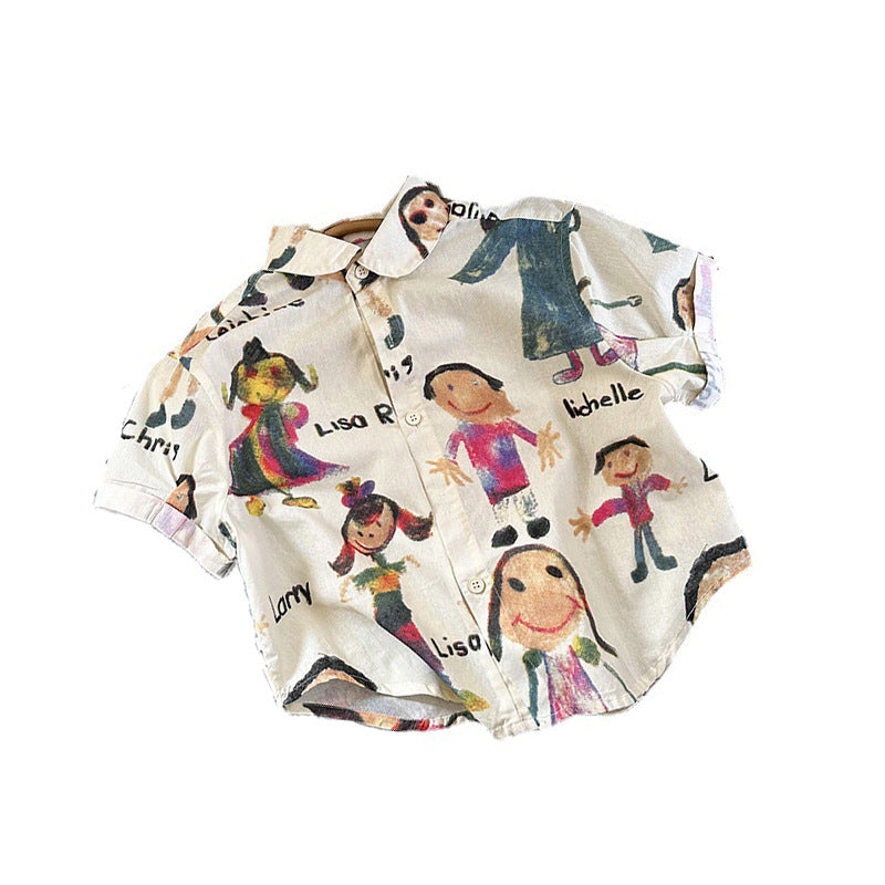 Chemise de garçon Été Coréen Edition