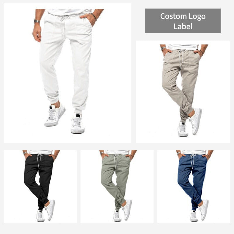 Du printemps et de l'automne Pantalons occasionnels masculins sans pantalon à la cheville Casual Slim Outdoor Overall