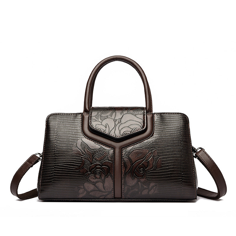 Sac à main pour femmes en cuir crocodile