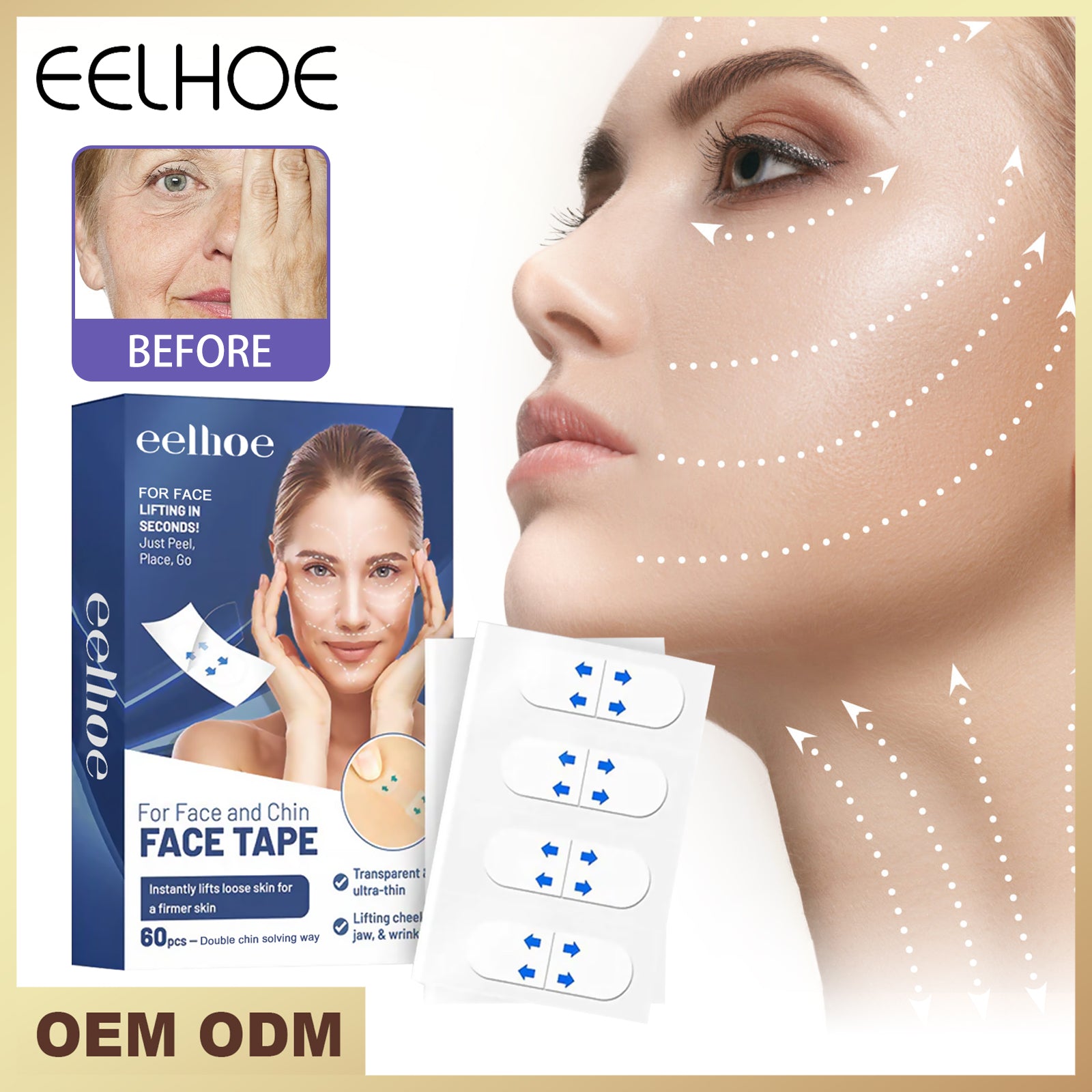 Stickers Soulèvement Facial 60pcs