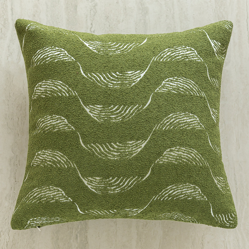 Coussin et housse d'oreiller à thème vert