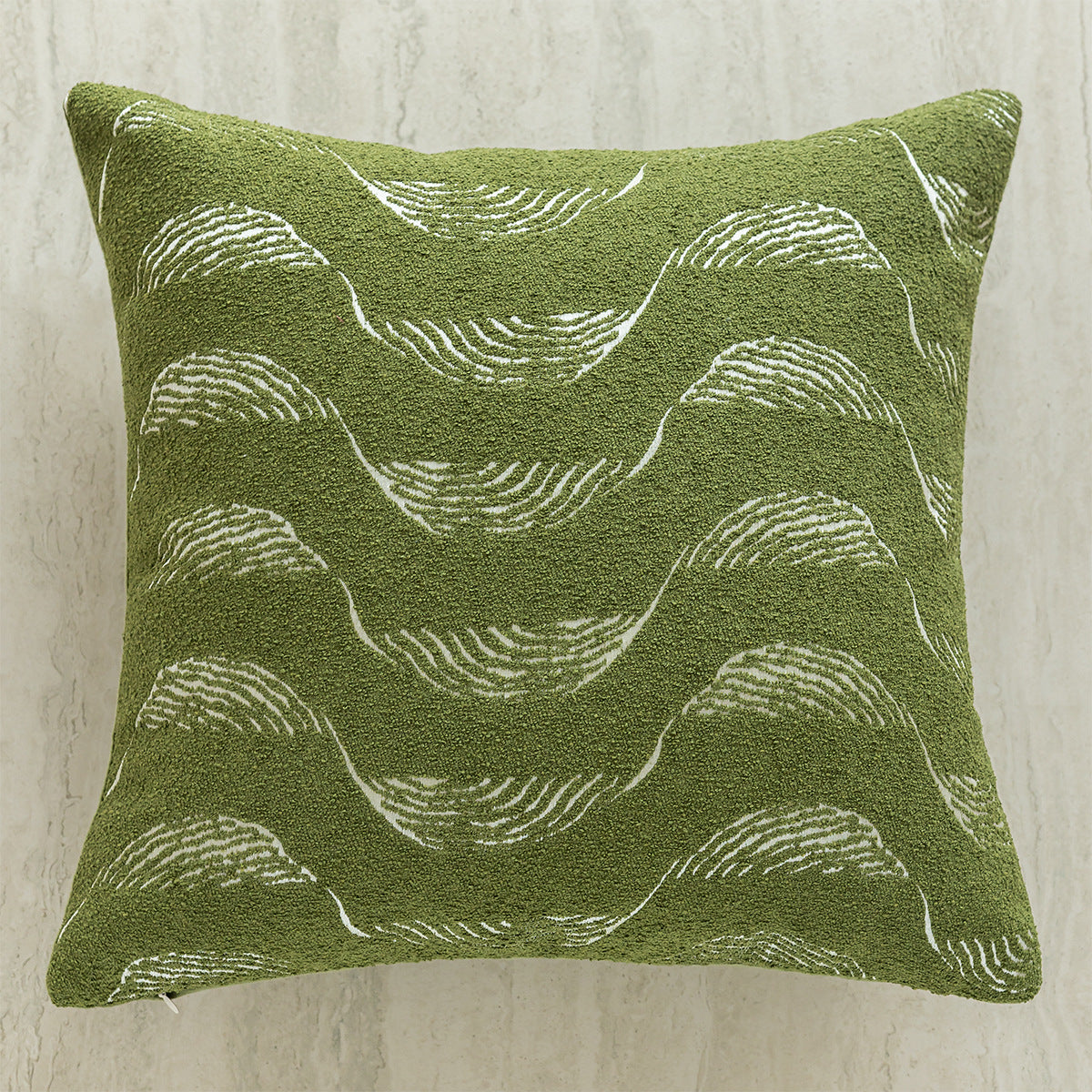 Coussin et housse d'oreiller à thème vert