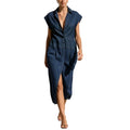 Robe de chemise de patchwork rayée Slit Design pour un look mi-long slimming