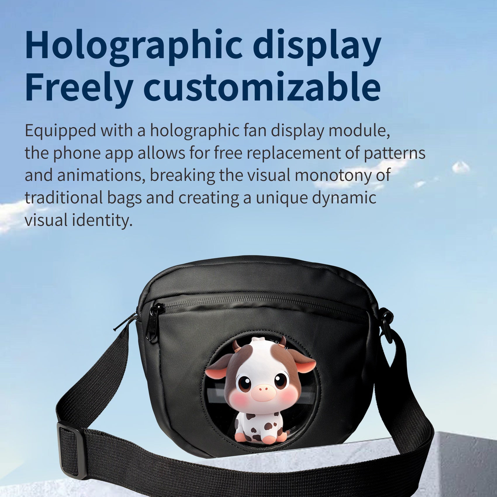 Wiilala 3D Holographic Backpack Mobile Outdoor Advertising Display Projection stéréoscopique