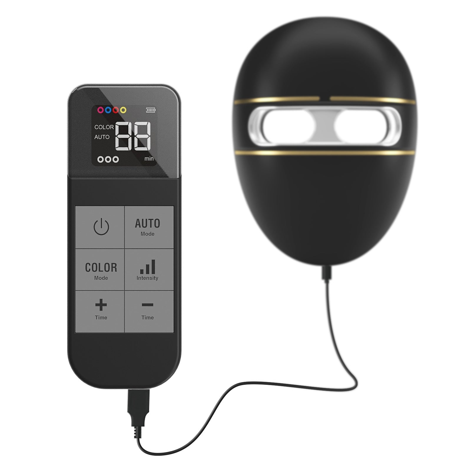 Silicone Grand masque de beauté de spectre LED avec des lumières colorées