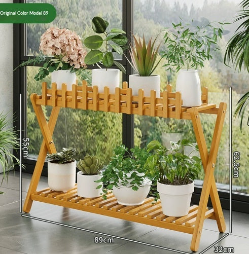 Moso Bambou Fleur Stand Multi-à étages Fleur Stand