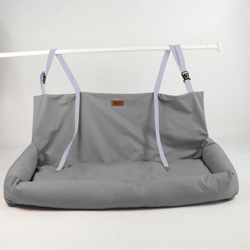 High-end Car Dog Bed Double Rear Seat Pet Kennel Mat Waterproof Car Safety Seat