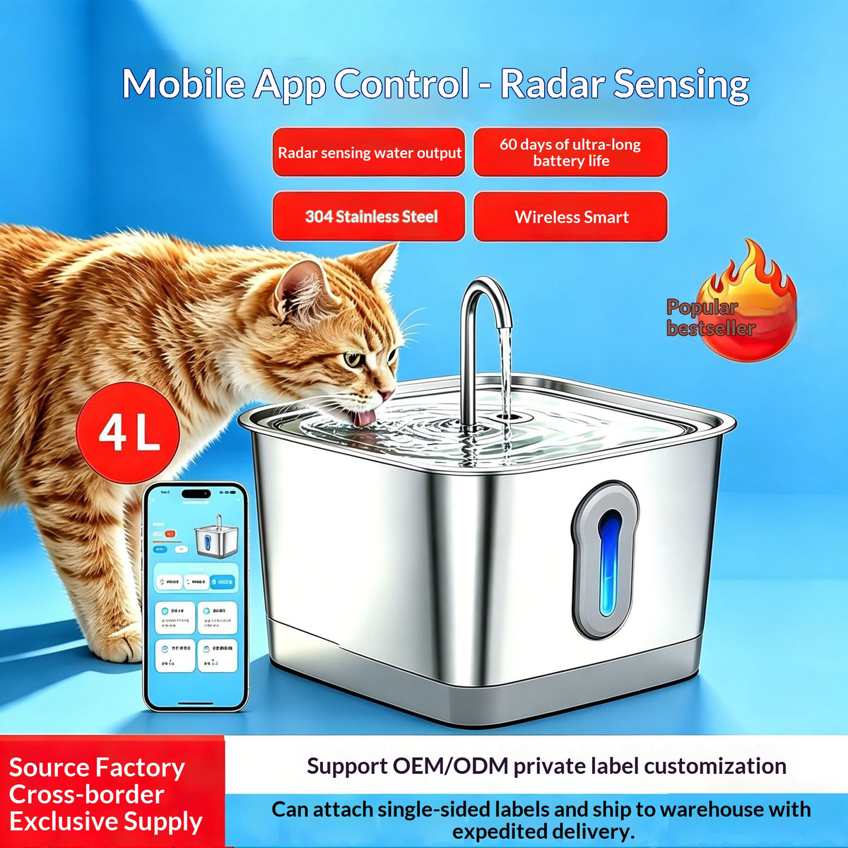 Wireless Cat Water Fountain