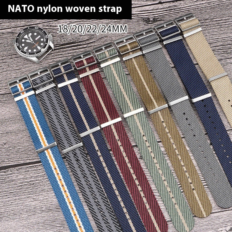 Bracelet de montre en toile de nylon