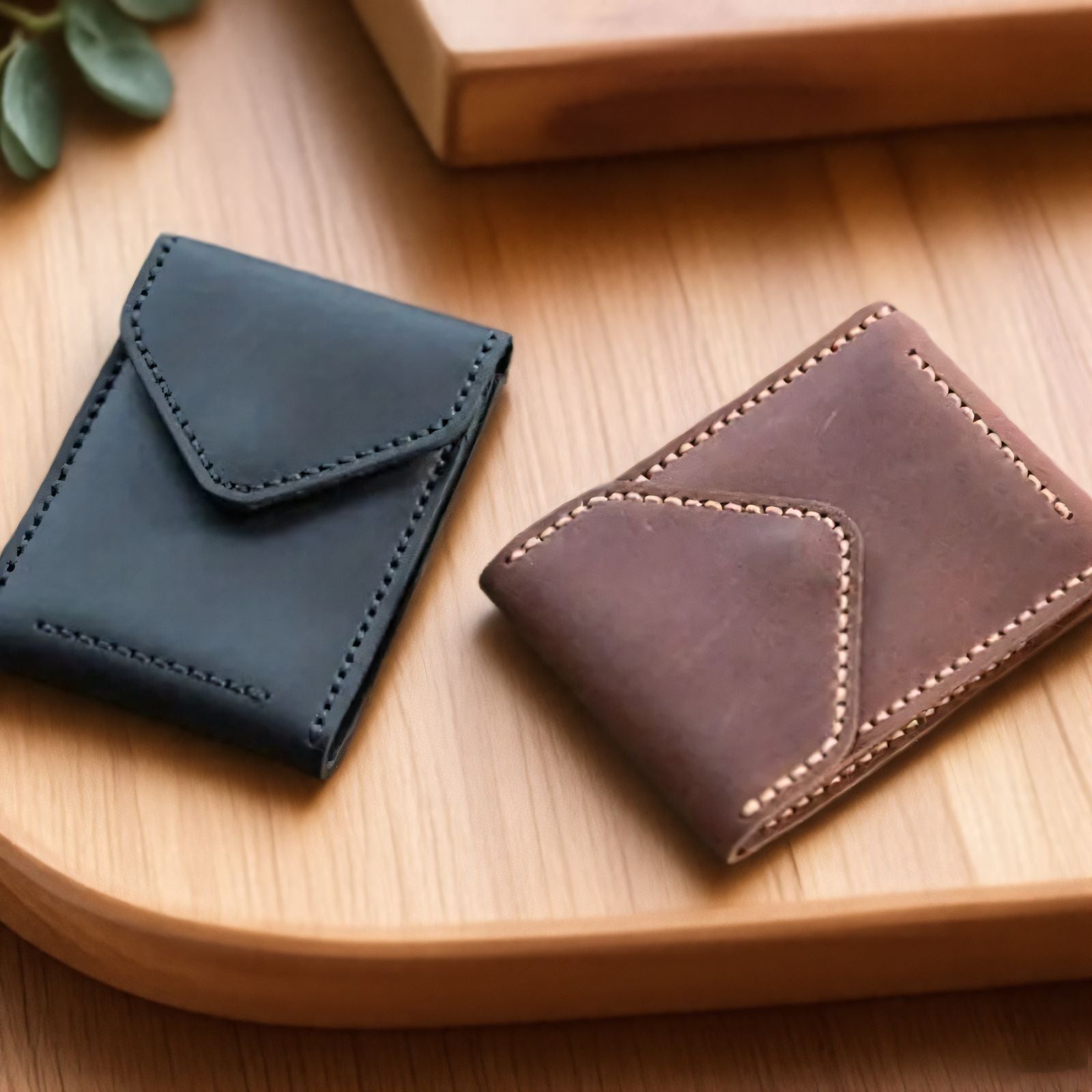 Porte-cartes d'identité Boîte de rangement Portable 2-en-1 et housse de protection