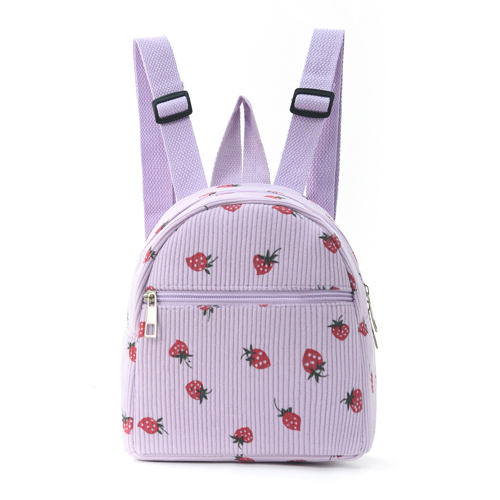 Sac à dos Mini Couleur Clair Multi Couleur Sac à dos Mode Corduroy Sac à dos Simple Casual Hommes