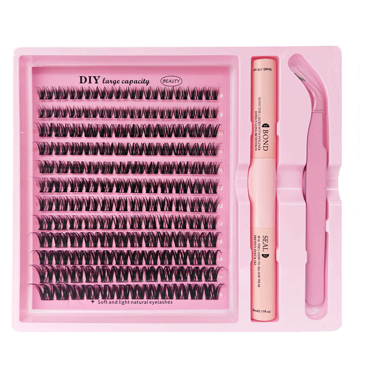 Faux jeu de cils Grande capacité Livre deash Assortiment mixte