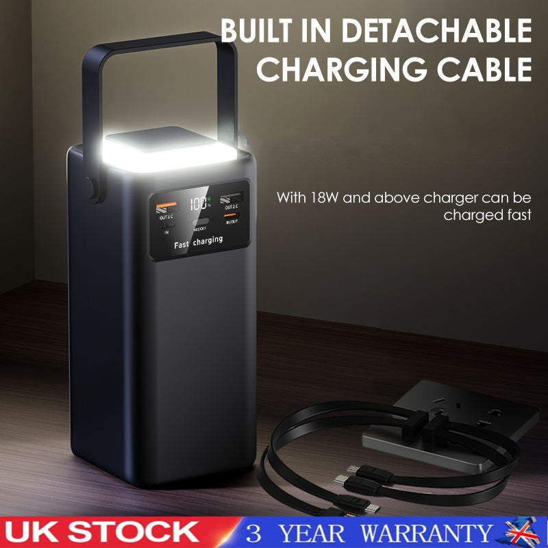 120W Portable Power Bank Batterie externe de grande capacité Chargement rapide