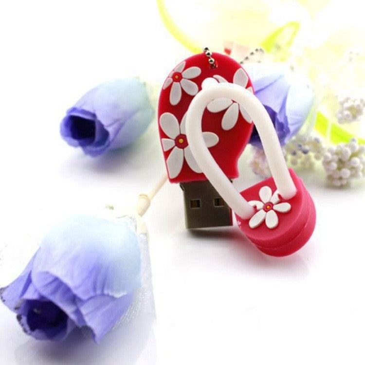Cartoon Creative Beach Shoes U Disk Mode Mini personnalisation
