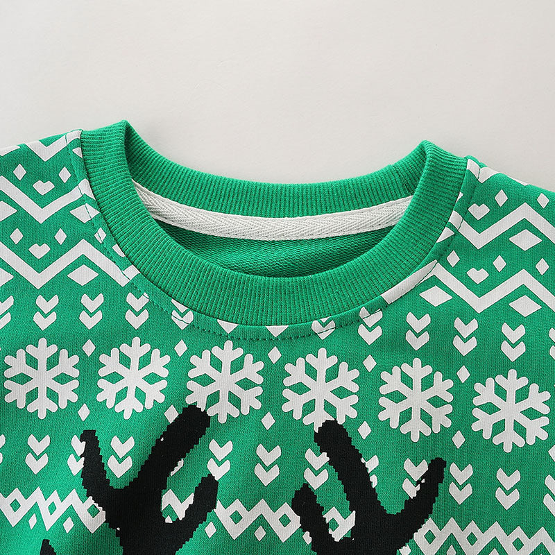 Chemise de Noël pour garçons Manches longues d'automne