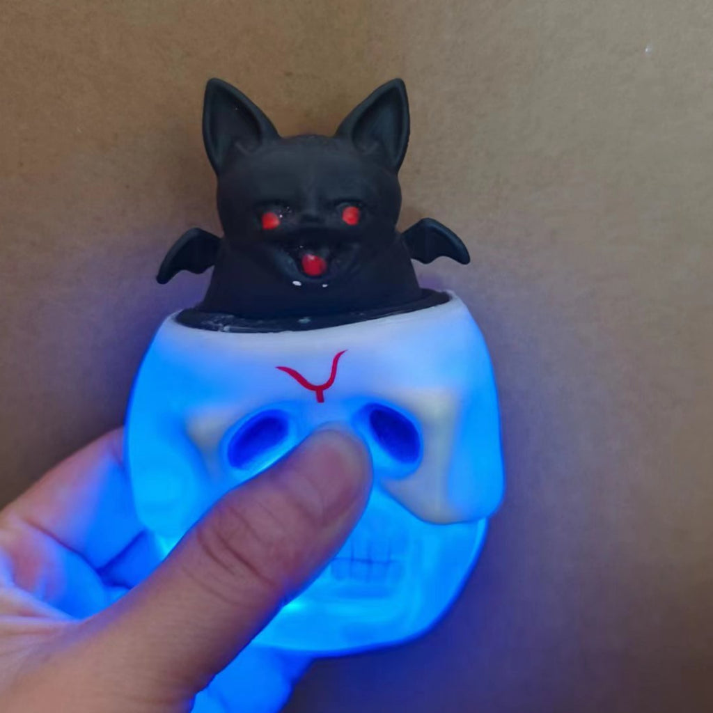 Jouet anti-stress de la citrouille de crâne d'Halloween