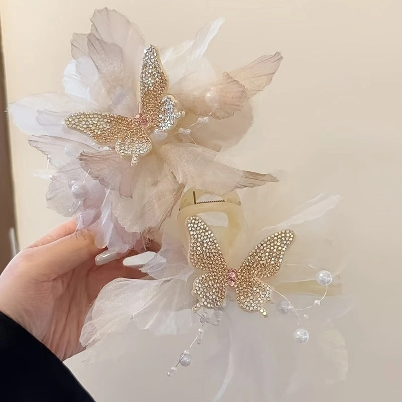Élégante Bow élégant Updo Shark Clip cheveux accessoire