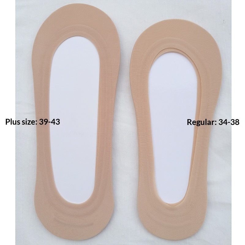 Chaussettes minces antidérapantes en silicone