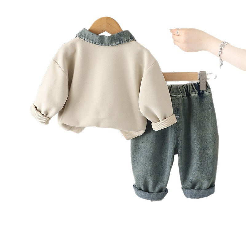 Garçons Casual Manches longues Top et Pantalons Ensemble de deux pièces