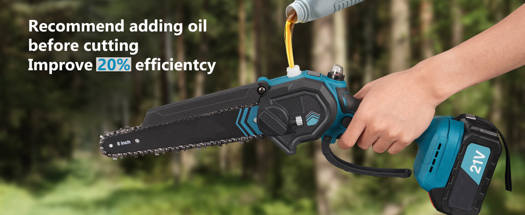 Échelle de taille de batterie Hedge Trimmer électrique 6 pouces Mini Chainsaw 3 En 1 Hedge Trimmer télescopique