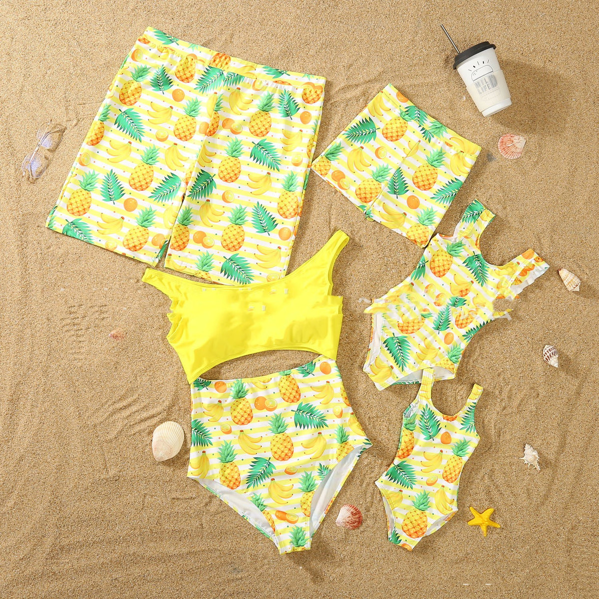 Maillot de bain mère-enfant Quick Dry Beach Pantalon Maillot de bain mi-enfant
