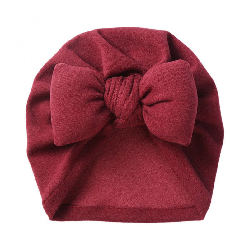 Style cachemire capuche bébé coton rempli Bow