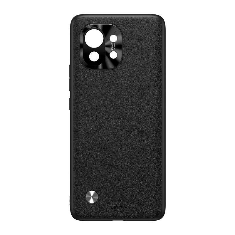 Étui en cuir uni en alliage pour Xiaomi 11