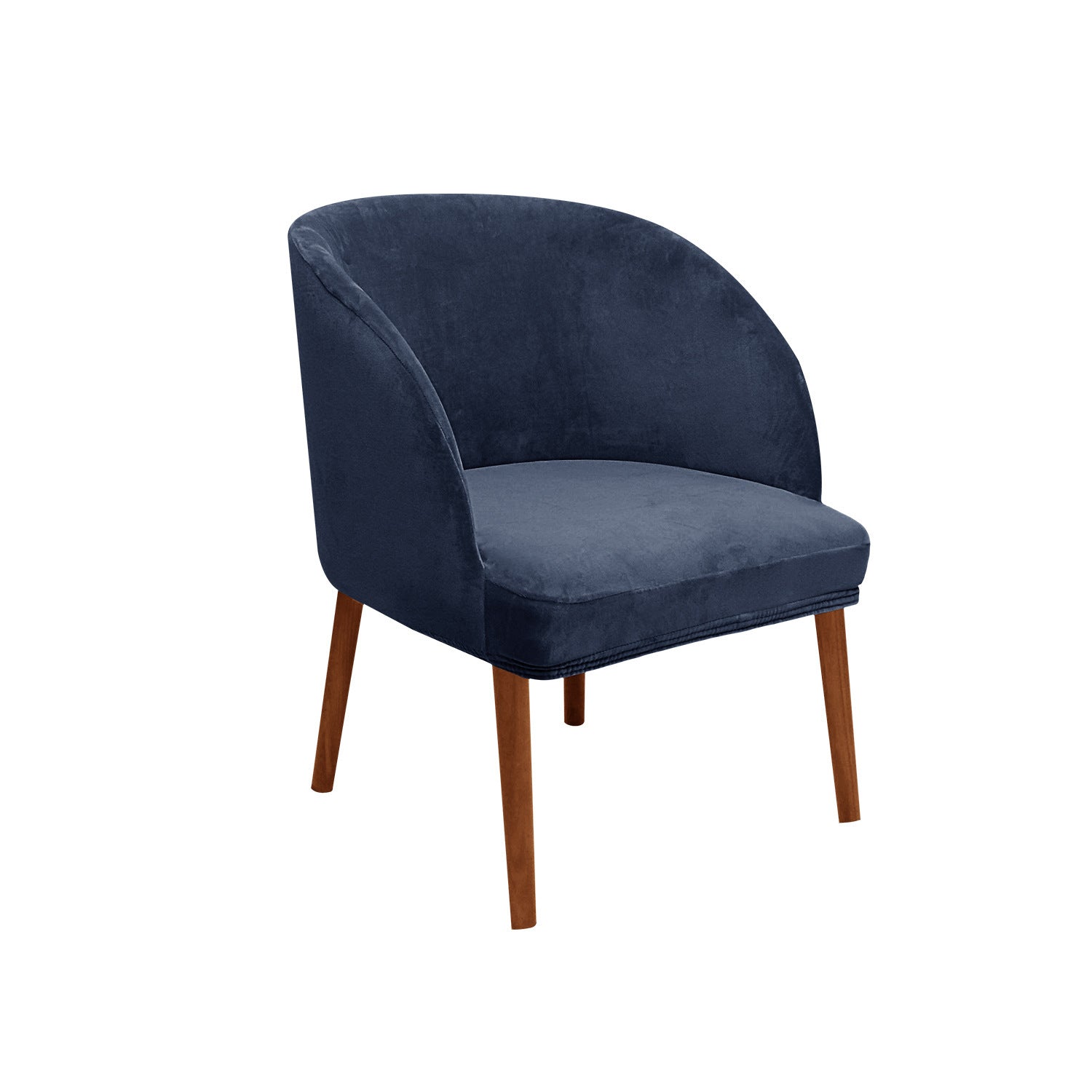 Couverture moderne de chaise à manger semi-circulaire Velvet