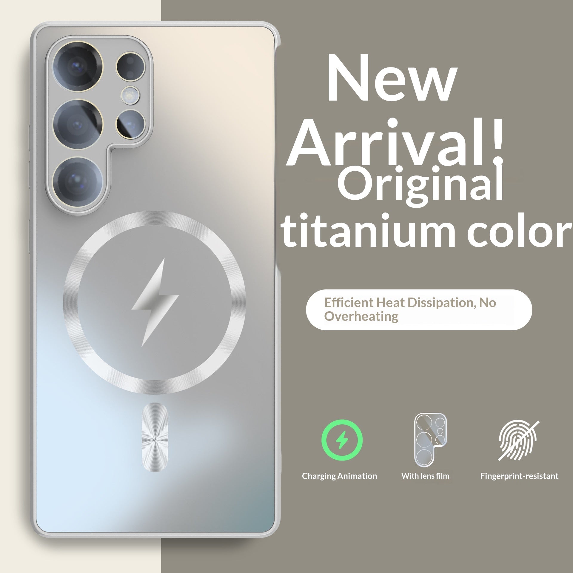 Electrostatique Skin-Feel AG Étui téléphonique gelé