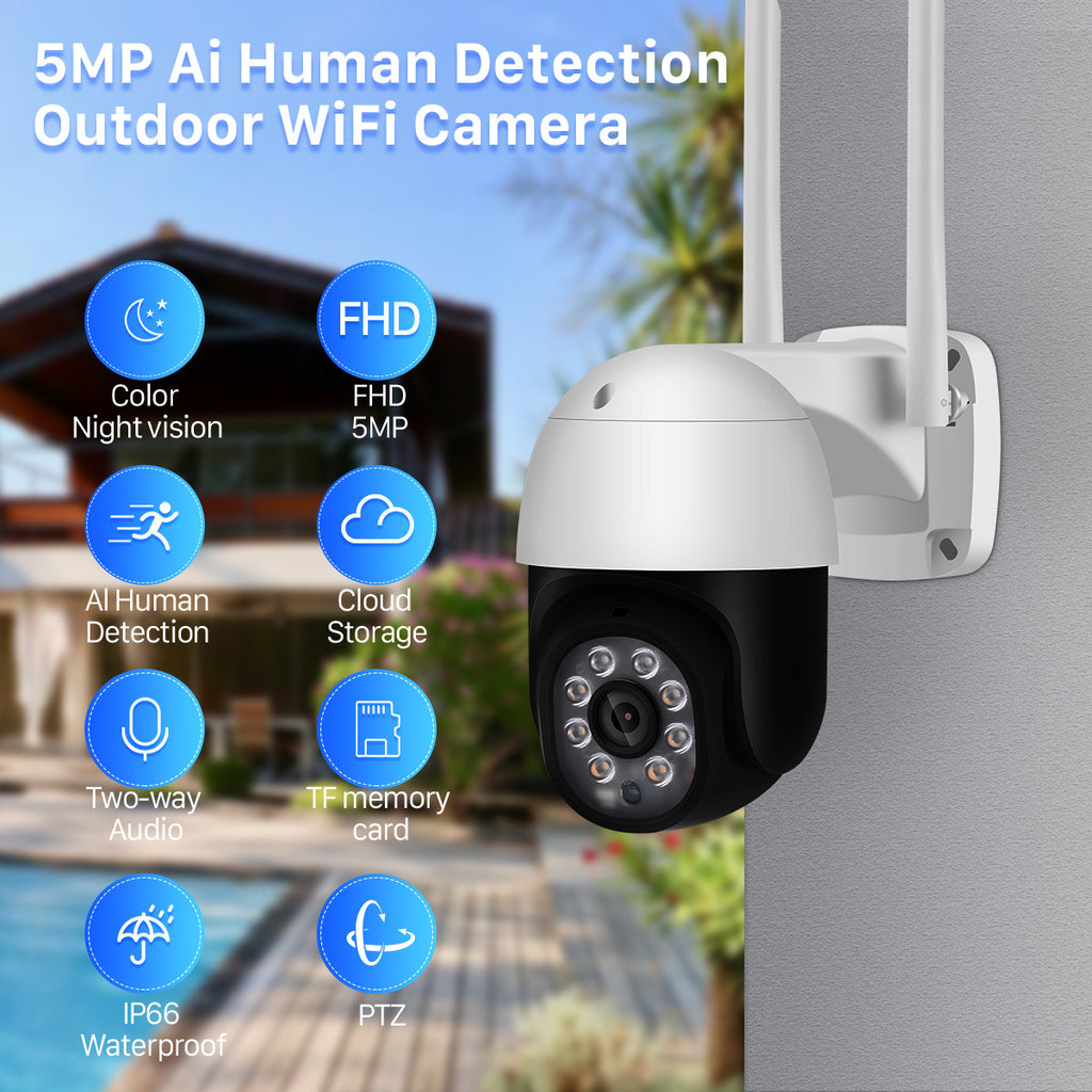 Produit Caméra de surveillance sans fil Wi-Fi 2 pouces