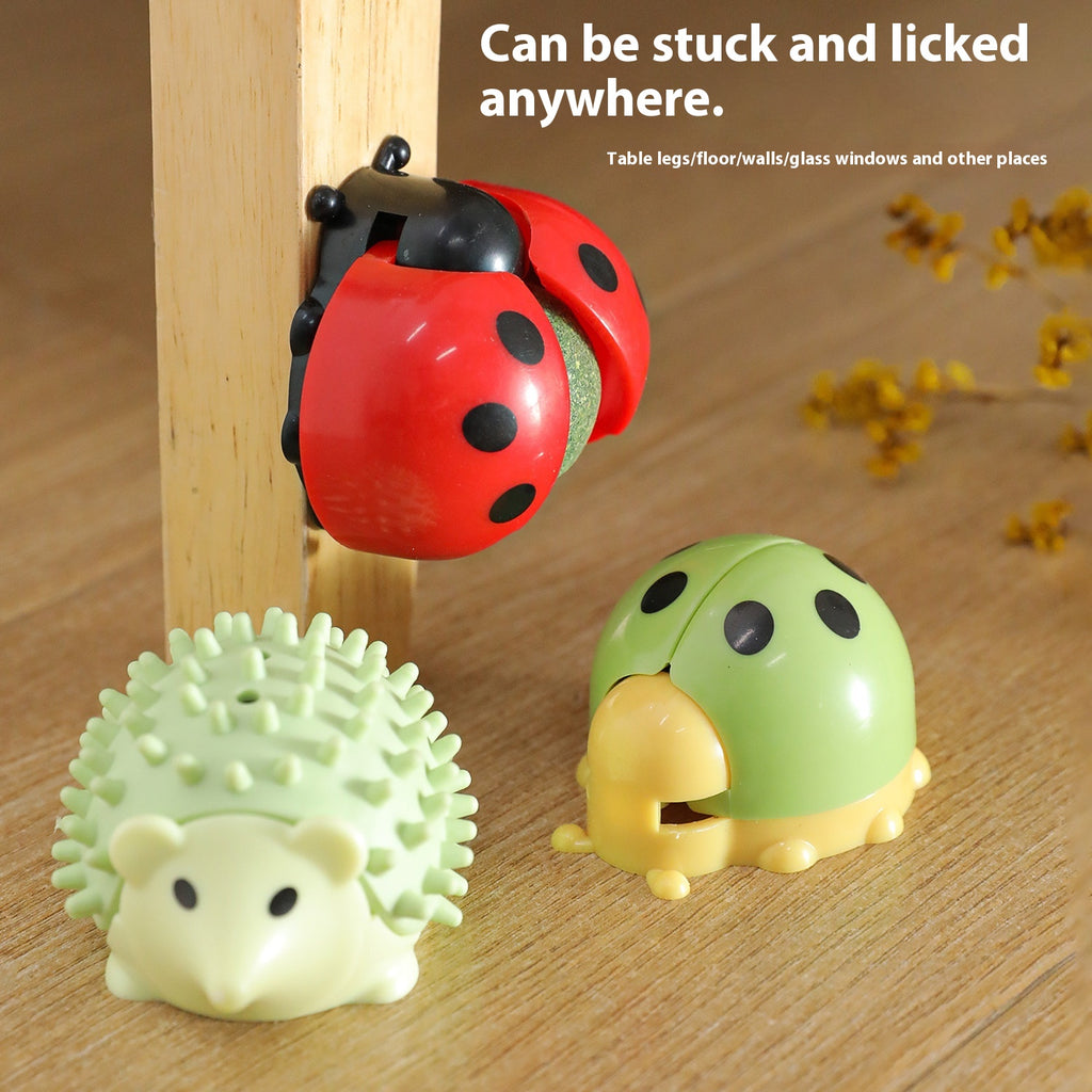 LADYBIRD Licking Music Catnip Ball Toy Decompression Molar