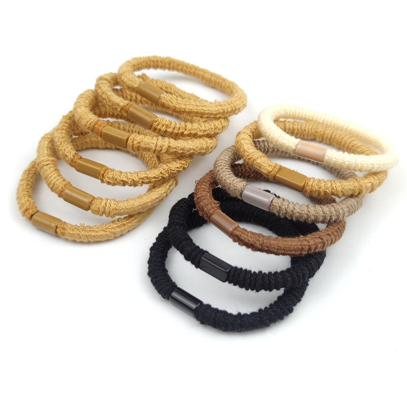 Simple haute élastique bande de cheveux pour les femmes cheveux bandes de cheveux en cuir plus petit