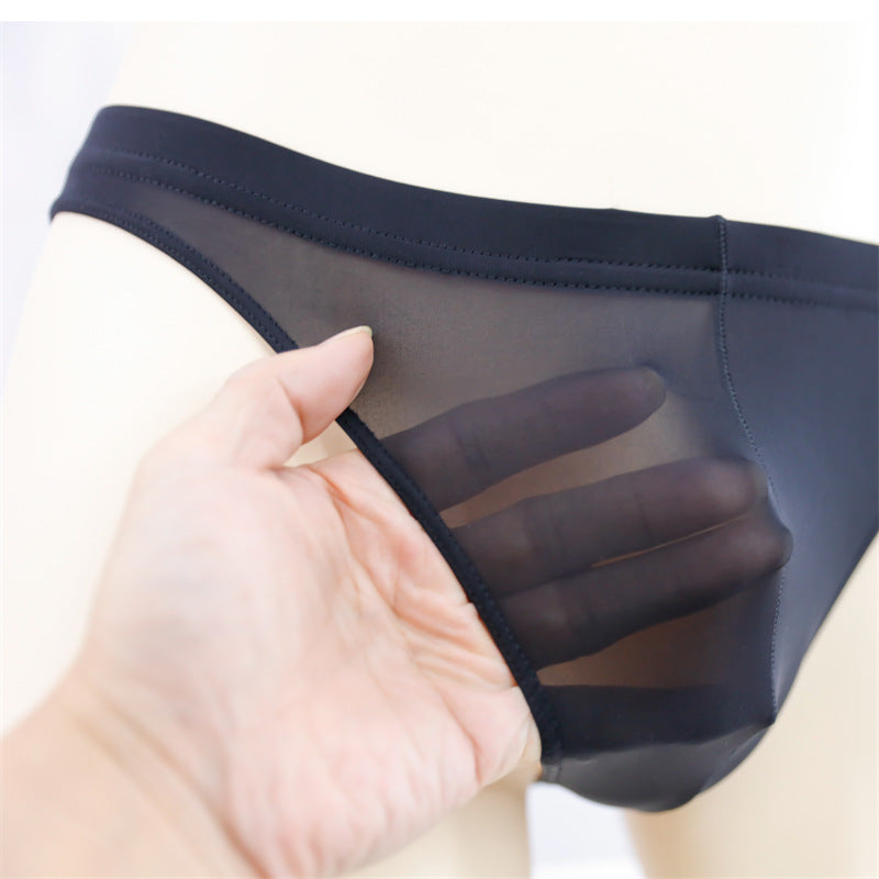 Sous-vêtements pour hommes en soie glacée et confortable