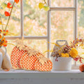 Décor de citrouille d'automne en bois 3 unités