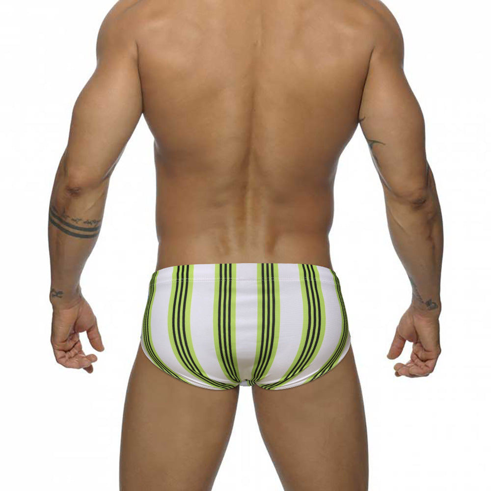 Slips de bain rayés Simple Trois dimensions