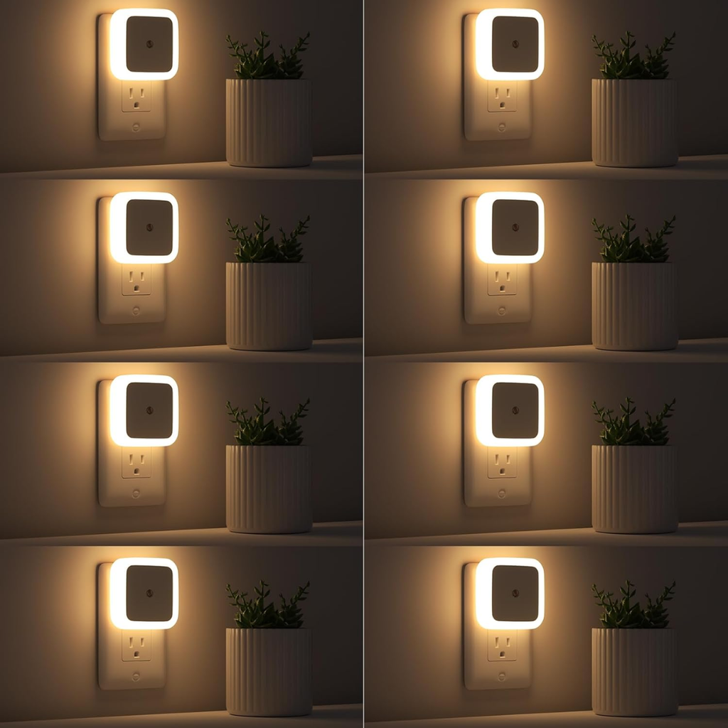Lumière de nuit, lumières de nuit Plug Into Wall 8-Pack, Lampe de nuit Plug In Night Light, Dusk To D