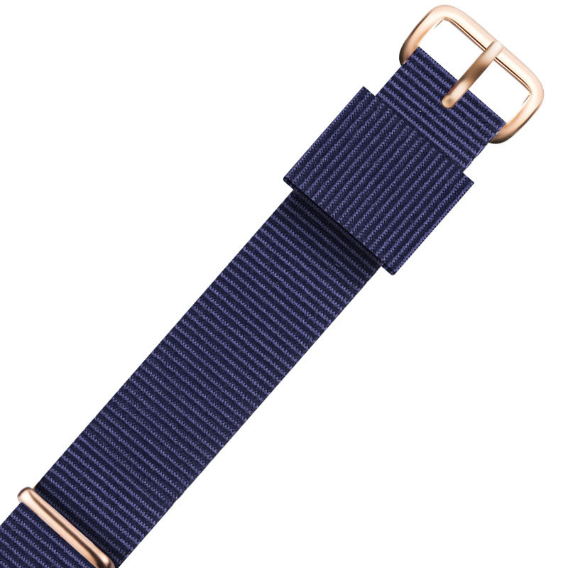 Bracelet de montre en nylon DW avec boucle tissée et bande de toile