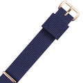 Bracelet de montre en nylon DW avec boucle tissée et bande de toile