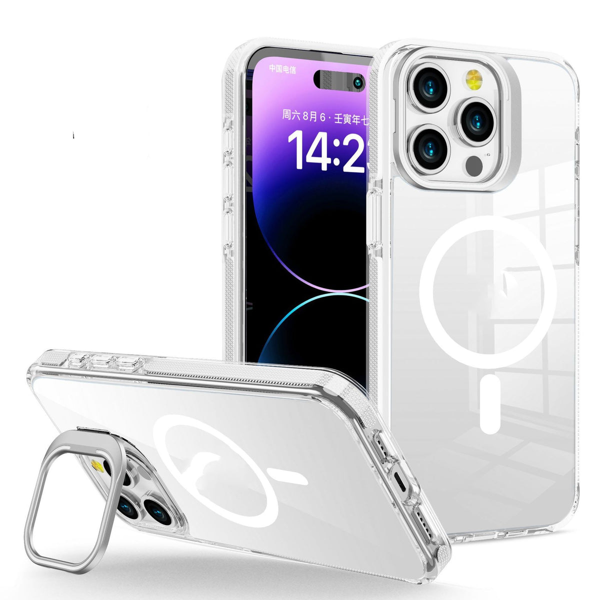 Support de cadre invisible en métal transparent