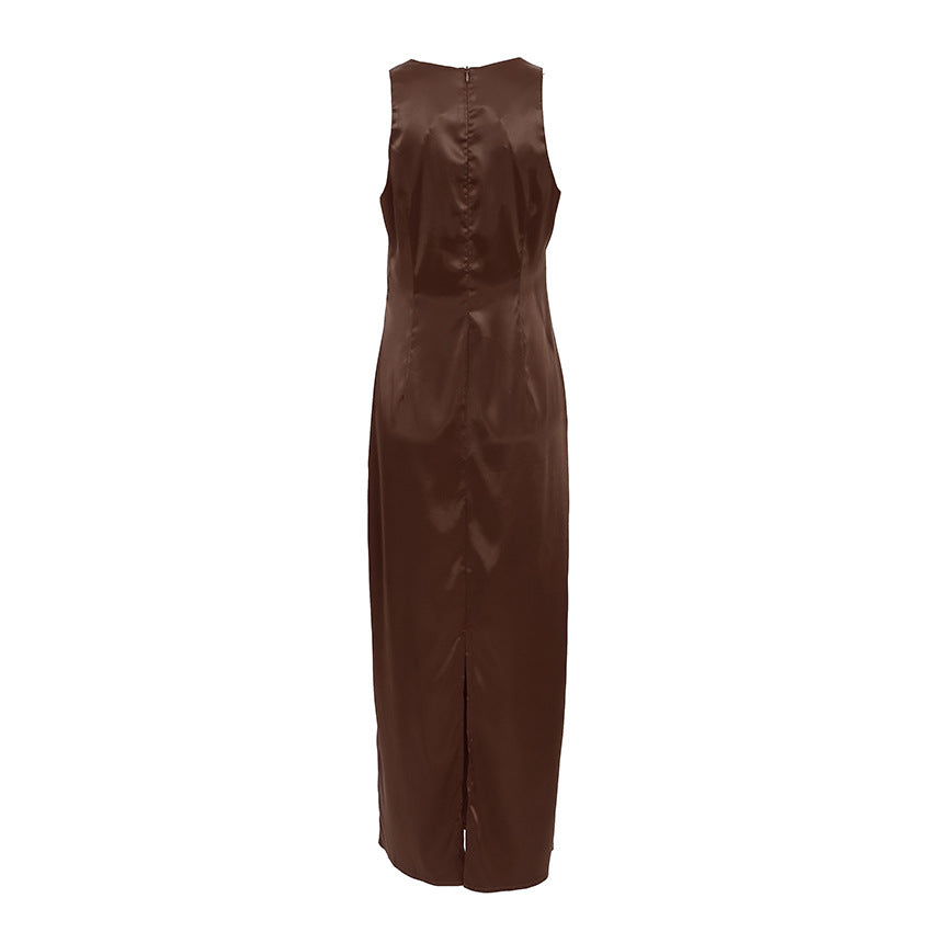 Robe décontractée polyvalente coupe droite pour les femmes