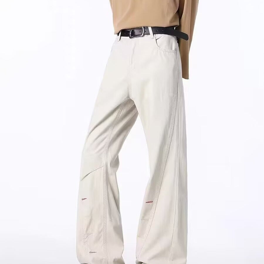 Bouton-voler Side-zip Jeans pour hommes