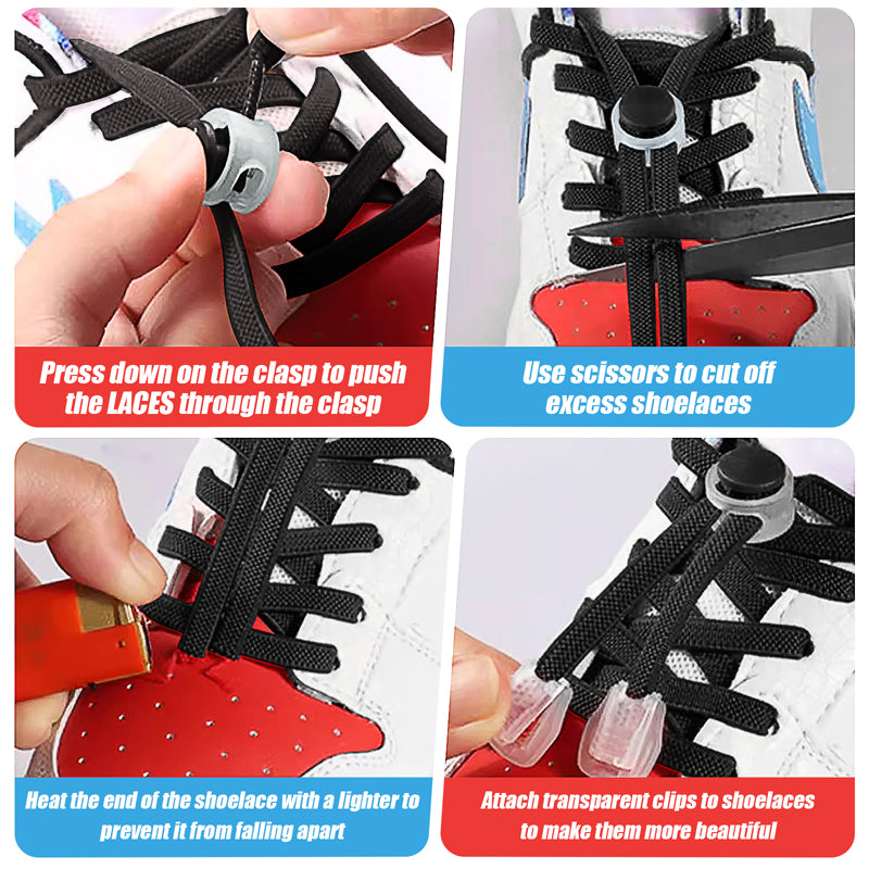 1 Ensemble de boucles de chaussures en plastique