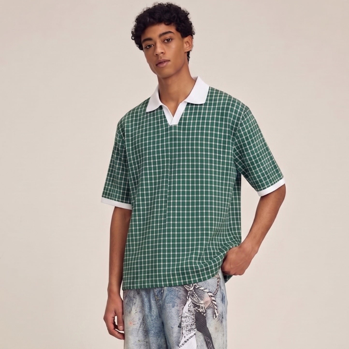 Chemise à manches courtes à manches courtes pour hommes