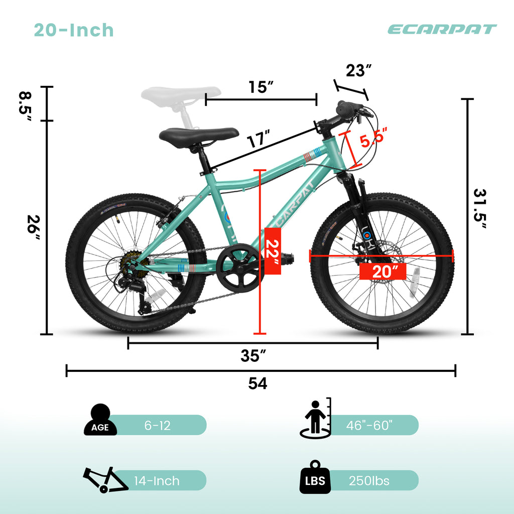 S20101 Vélo pour enfants de 20 pouces