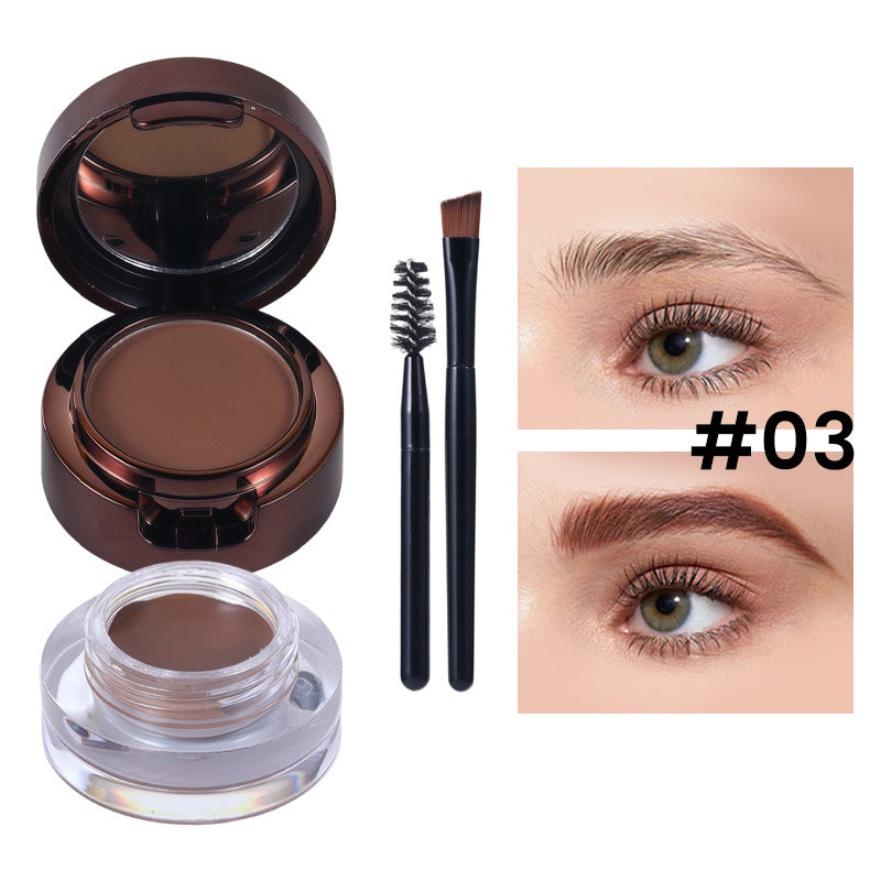 Crème de teinture cosmétique pour sourcils à l'épreuve des boues