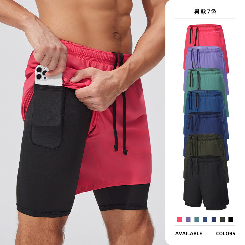 Coureur de plein air Sports Shorts Grande Taille Respirant Entraînement Men's Elastic Lining Anti-Exp