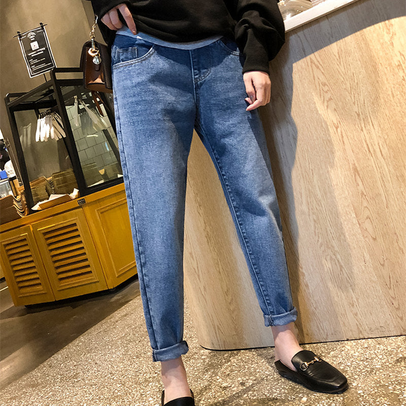 Pantalon femme enceinte d'automne et d'hiver plus pantalon harem de velours en vrac femmes enceintes chaudes d